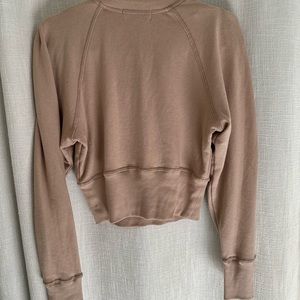 SOLD L’Academie Tan Pullover Crop